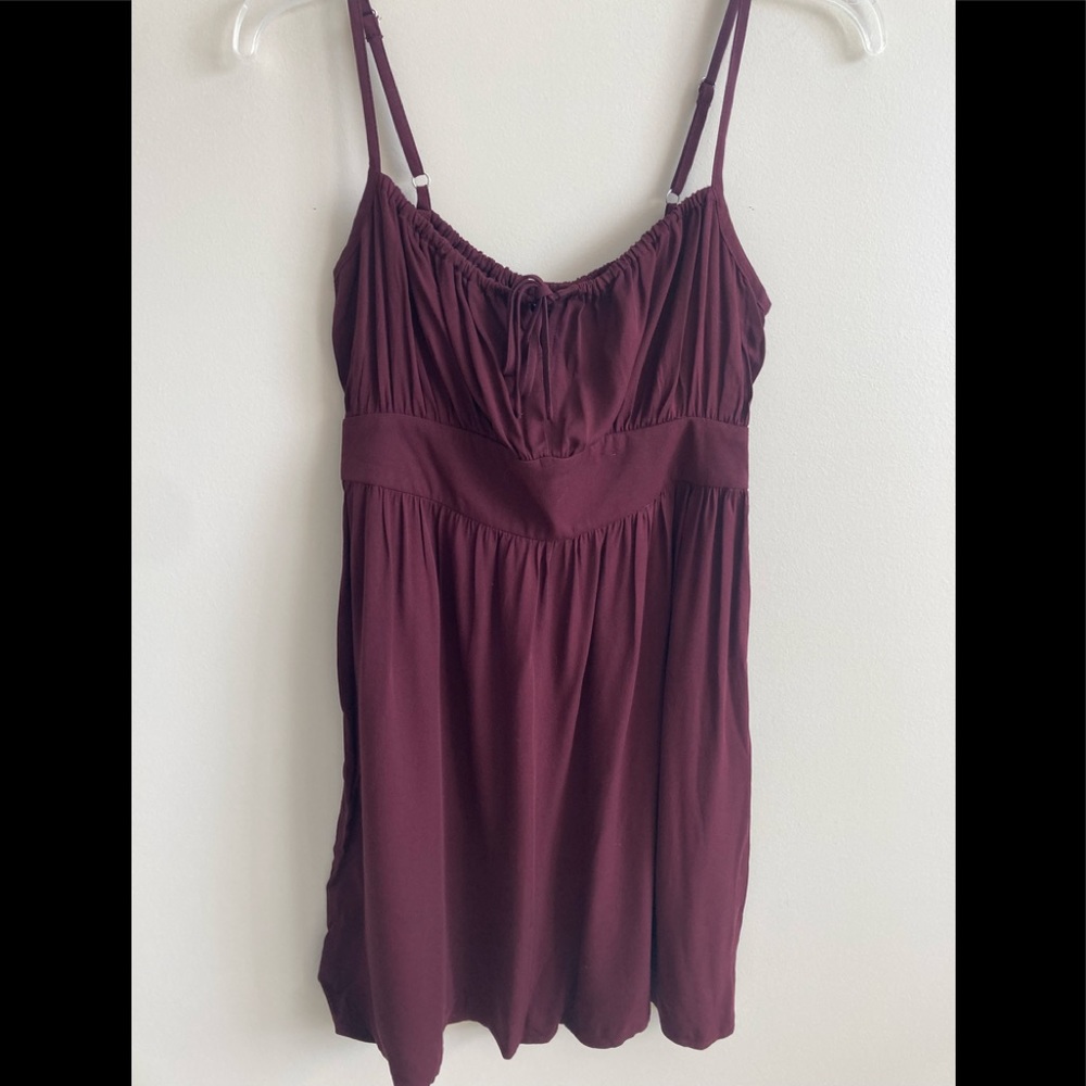 NWT-Banana Republic Maroon Short Dress, Small Petite